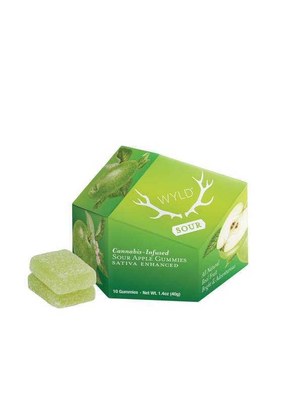 Wyld - SOUR APPLE 10 PACK GUMMIES