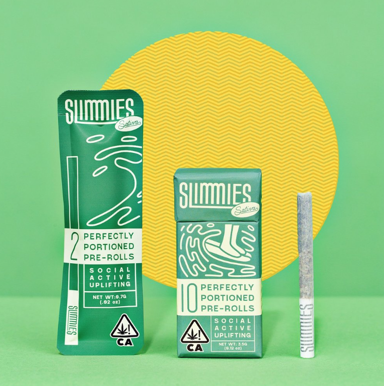 SLIMMIES 0.35G SOCIAL SATIVA PREROLL 2 PACK