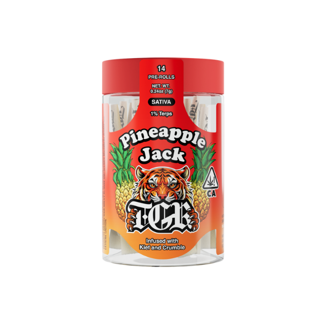 Pineapple Jack Kief & Crumble Infused Prerolls - 7 g - 14 Pack