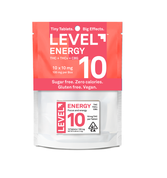 Level 10 Energy Tablets - 100 mg - 10 Pack