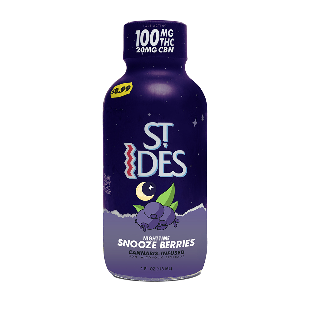 St ides - SNOOZE BERRIES | 4oz Shot + 20mg Cbn - 100 mg