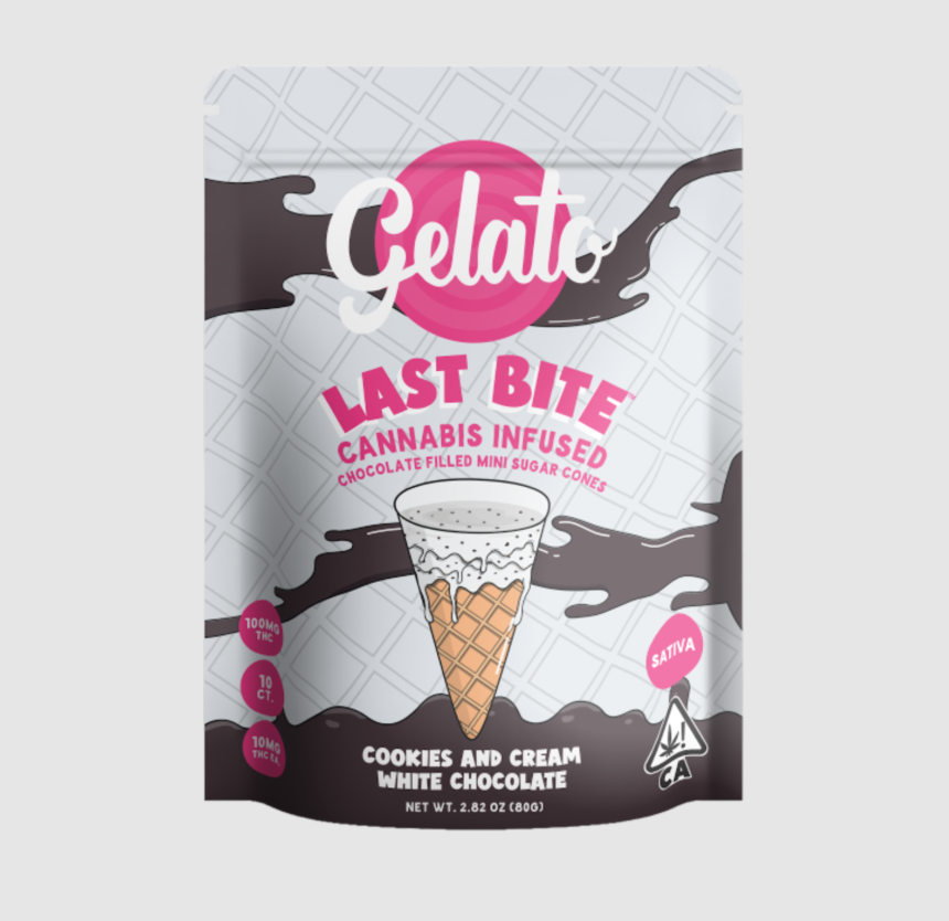 Cookies & Cream White Chocolate Sugar Cones - 100 mg - 10 Pack