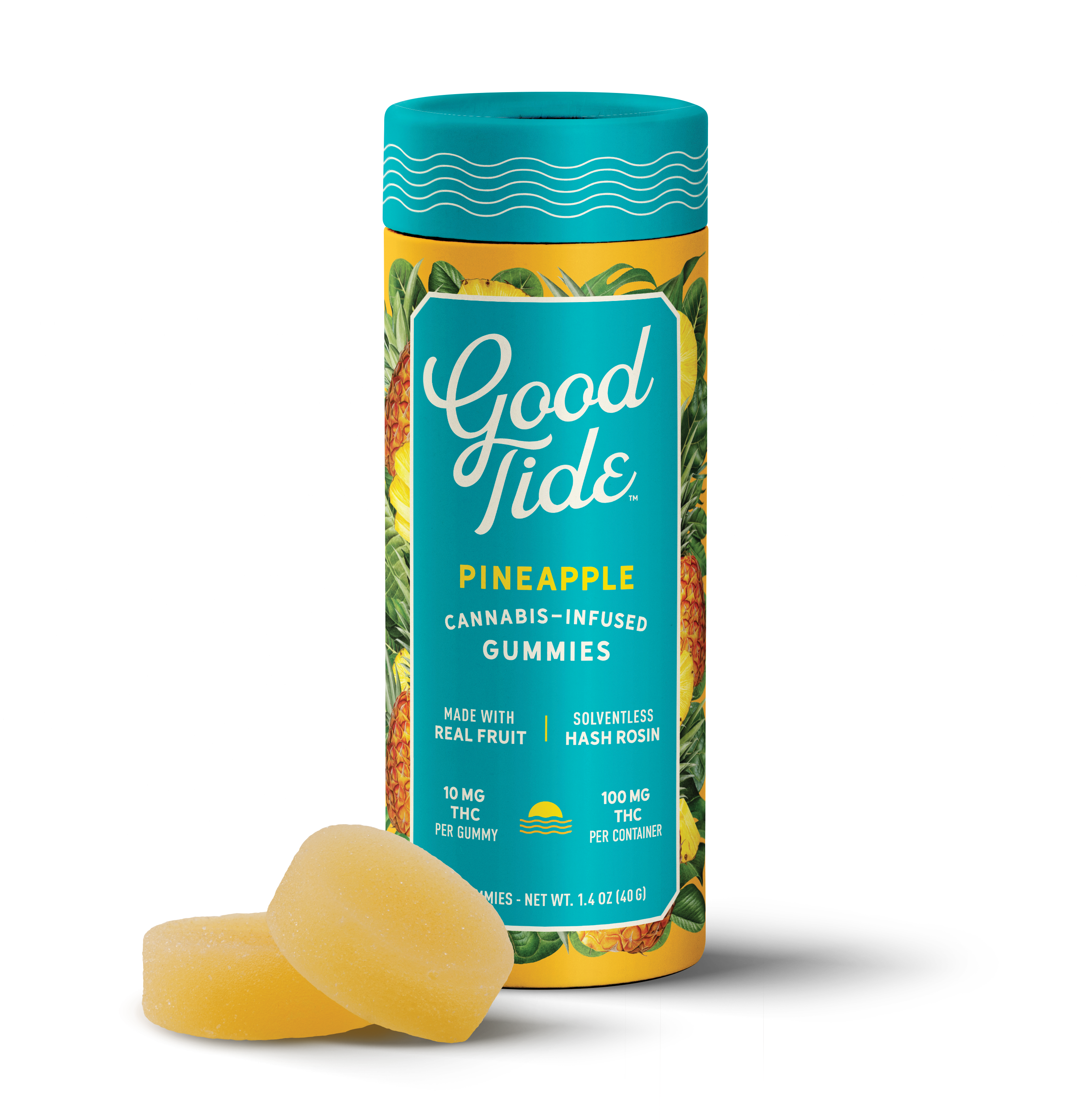 Good tide - PINEAPPLE 10-PACK LIVE ROSIN GUMMIES