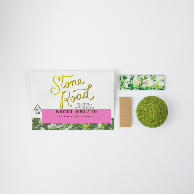 Stone road - Bacio Gelato Hash + THCa Diamond Infused Roll Your Own - 14 g