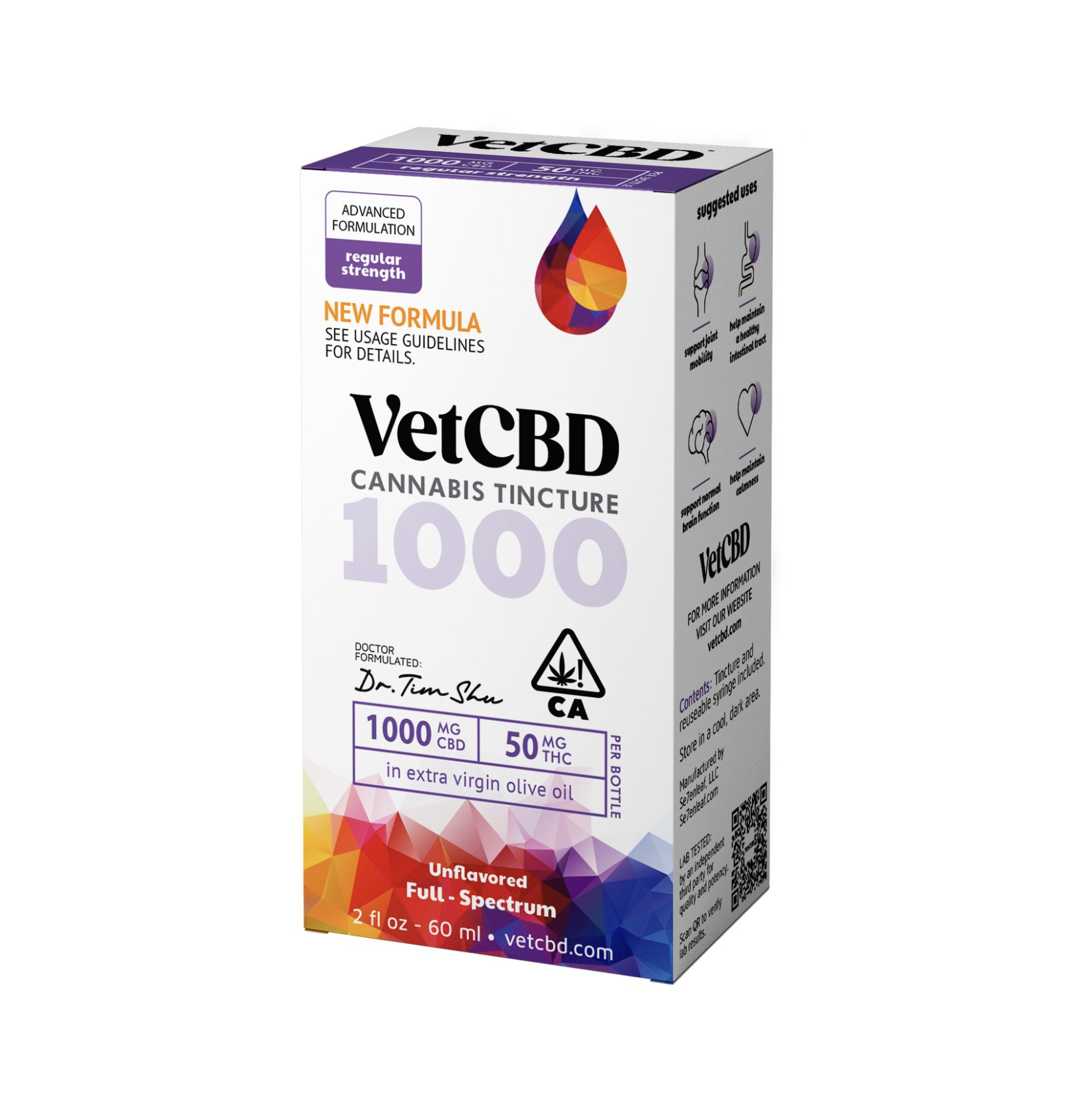 Vet cbd - 20:1 1000MG CBD 50MG HTHC 60ML TINCTURE
