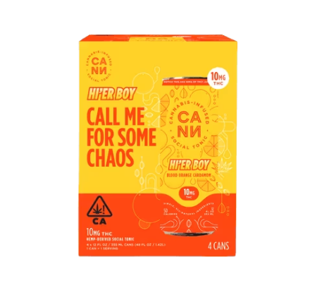 Hi'er Boys Blood Orange Cardamon 4-Pack Seltzer