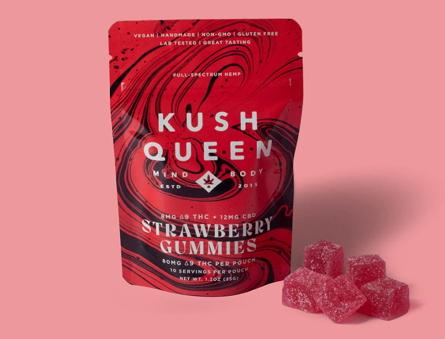 Strawberry Live Resin Gummies - 100 mg - 10 Pack