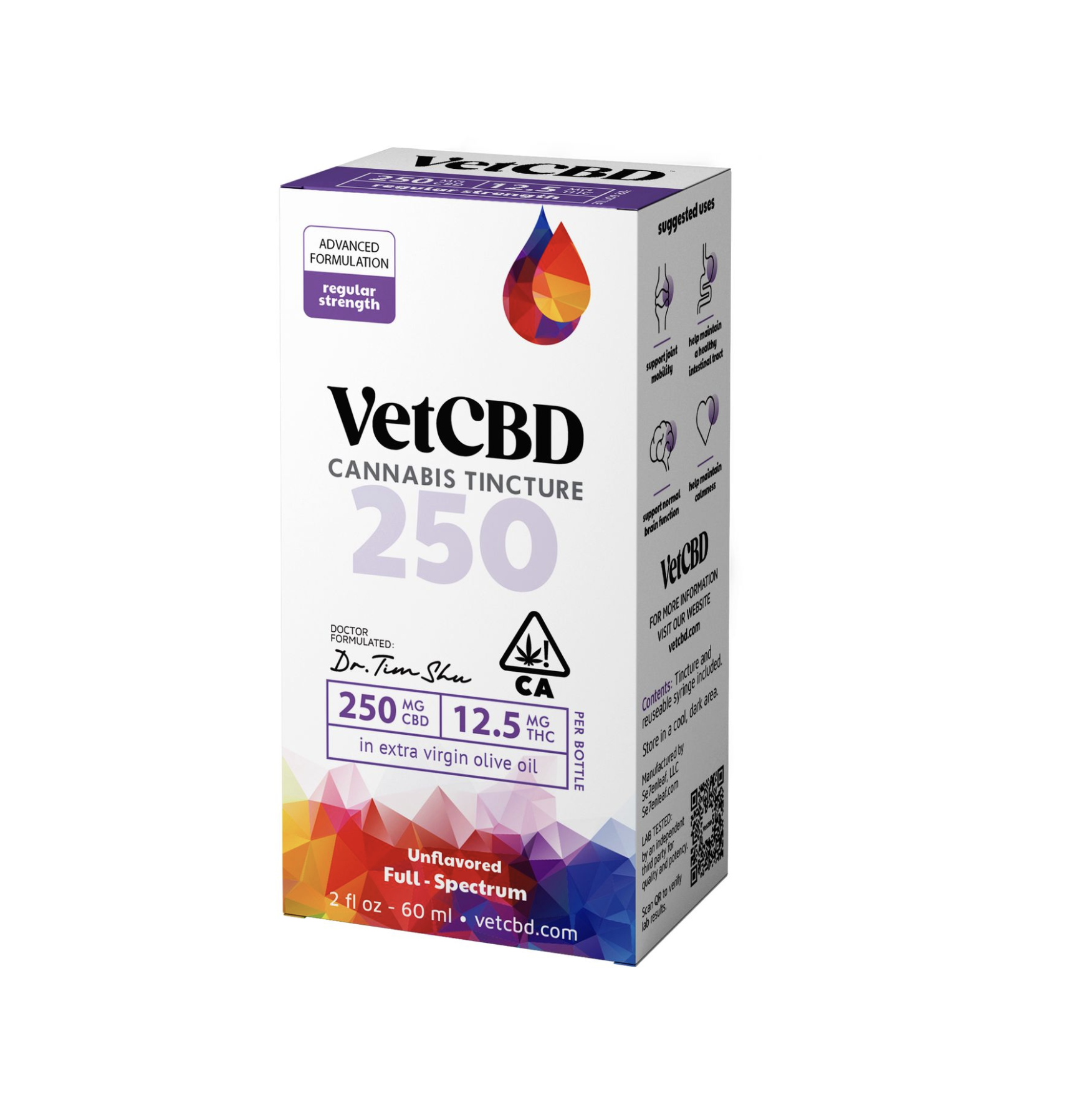 20:1 250MG CBD 12.5MG THC 60 ML TINCTURE