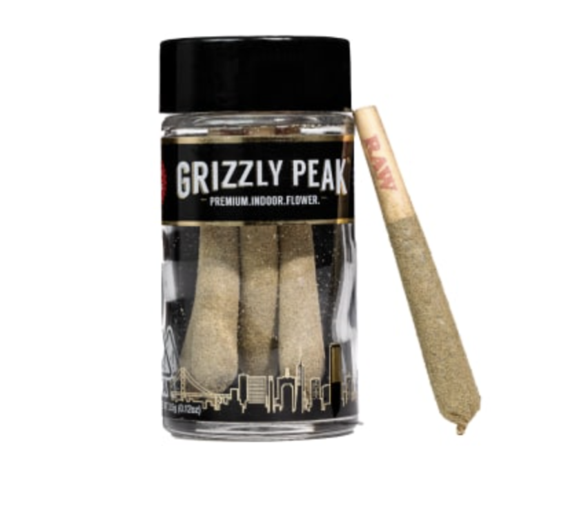 GRIZZLY BONE 0.7G 5 PACK PREROLLS