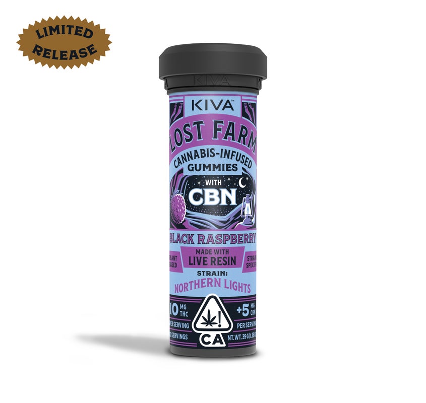 LOST FARM BLACK RASPBERRY CBN LIVE RESIN GUMMIES 10 PACK