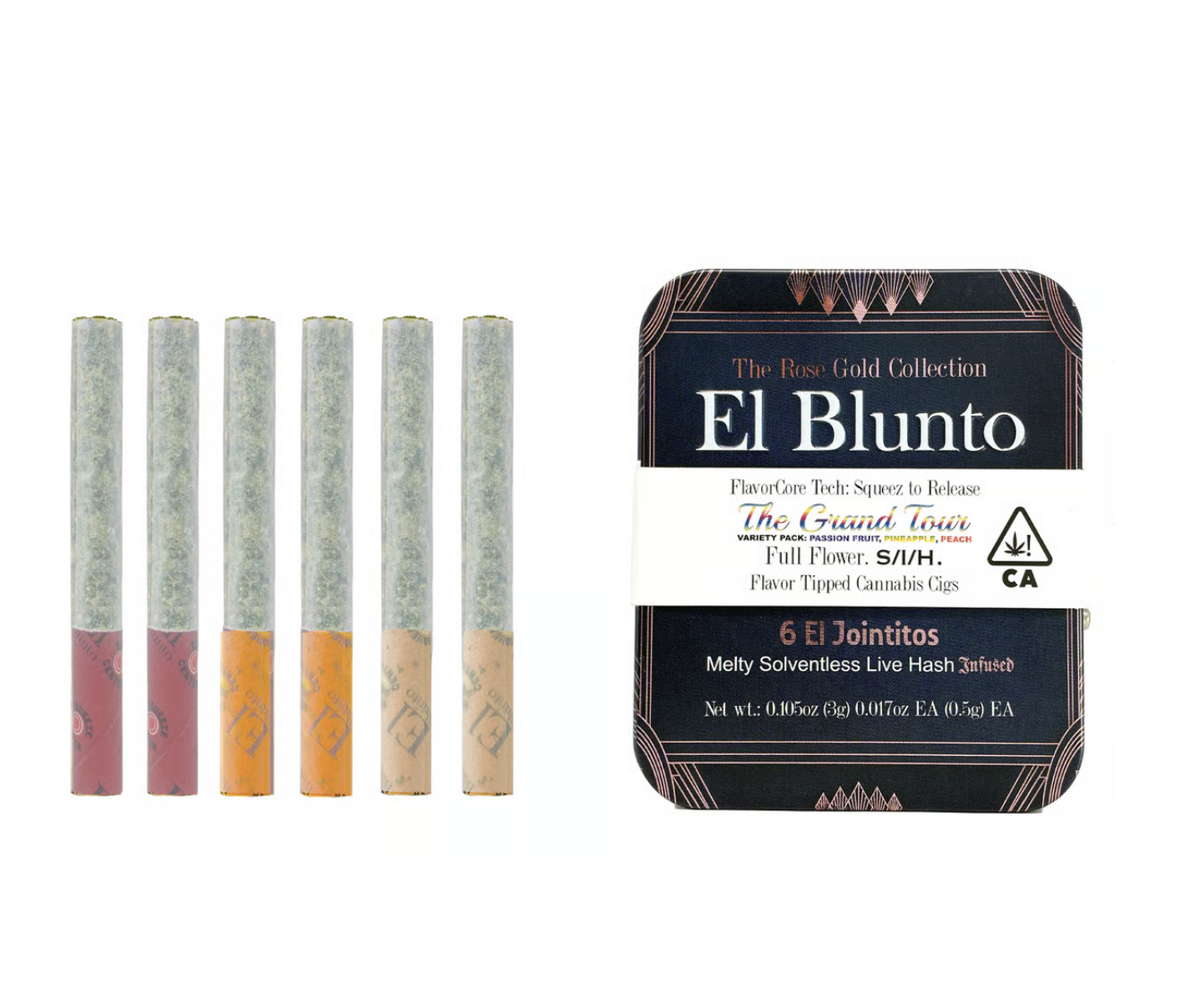 GRAND TOUR EL BLUNTO HASH JOINTITO - 3 g - 6 Pack