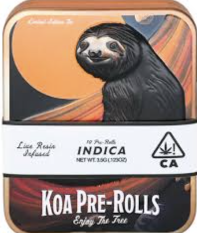 INDICA LIVE RESIN INFUSED 0.35G PREROLL 10 PACK