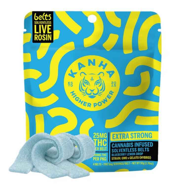 BLUEBERRY LEMON DROP 4PACK 25MG ROSIN BELTS