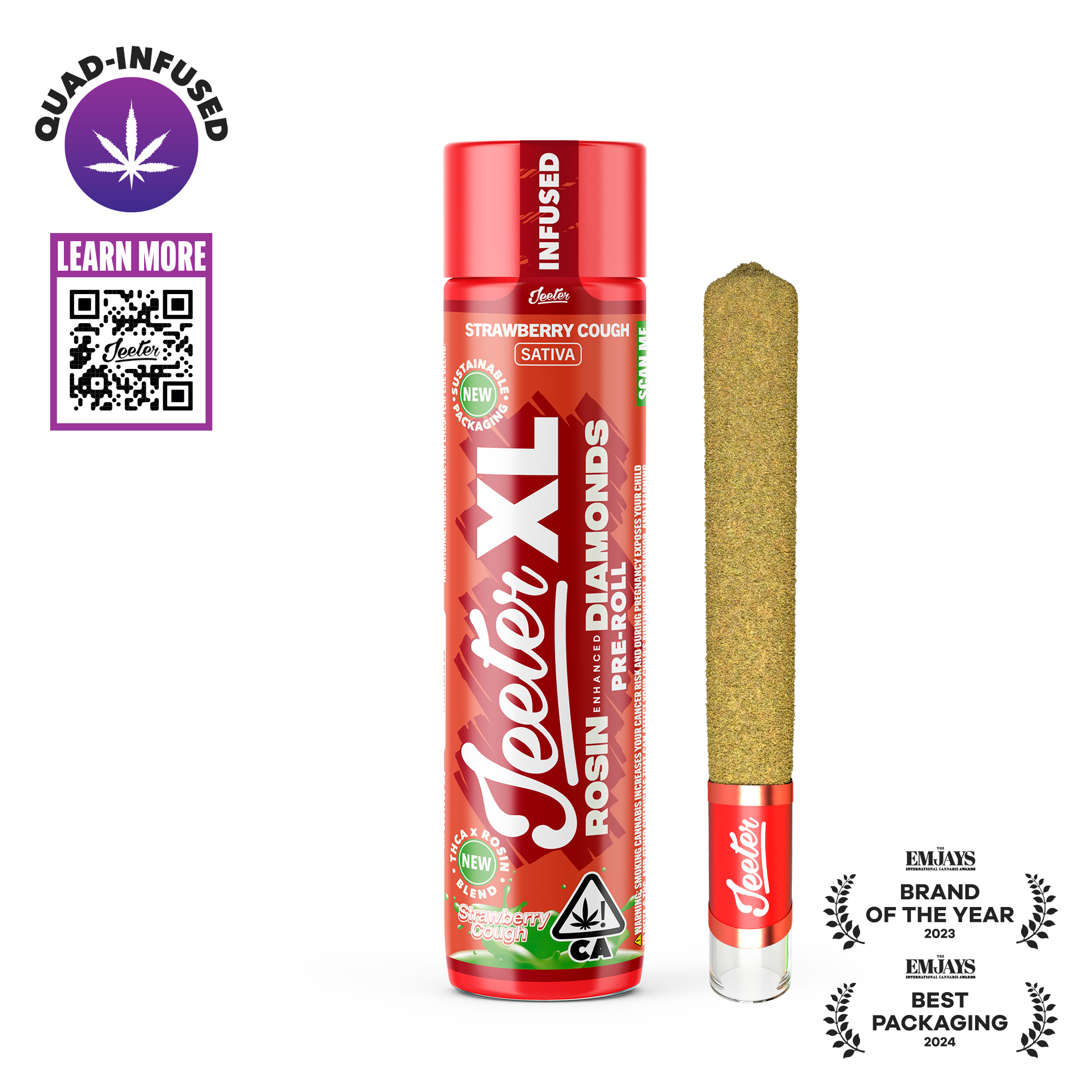 STRAWBERRY COUGH XL 2G INFUSED PREROLL