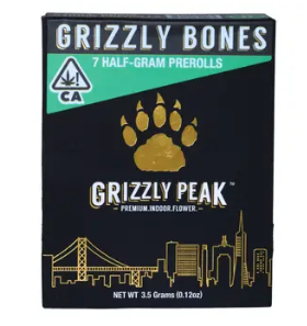 GRIZZLY BONE 0.7G 5 PACK PREROLLS