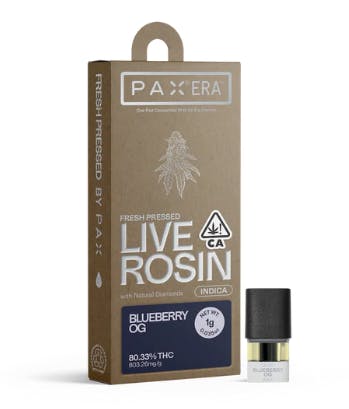 BLUEBERRY OG (LIVE ROSIN W/ LIQUID DIAMONDS) 1G PAX ERA POD