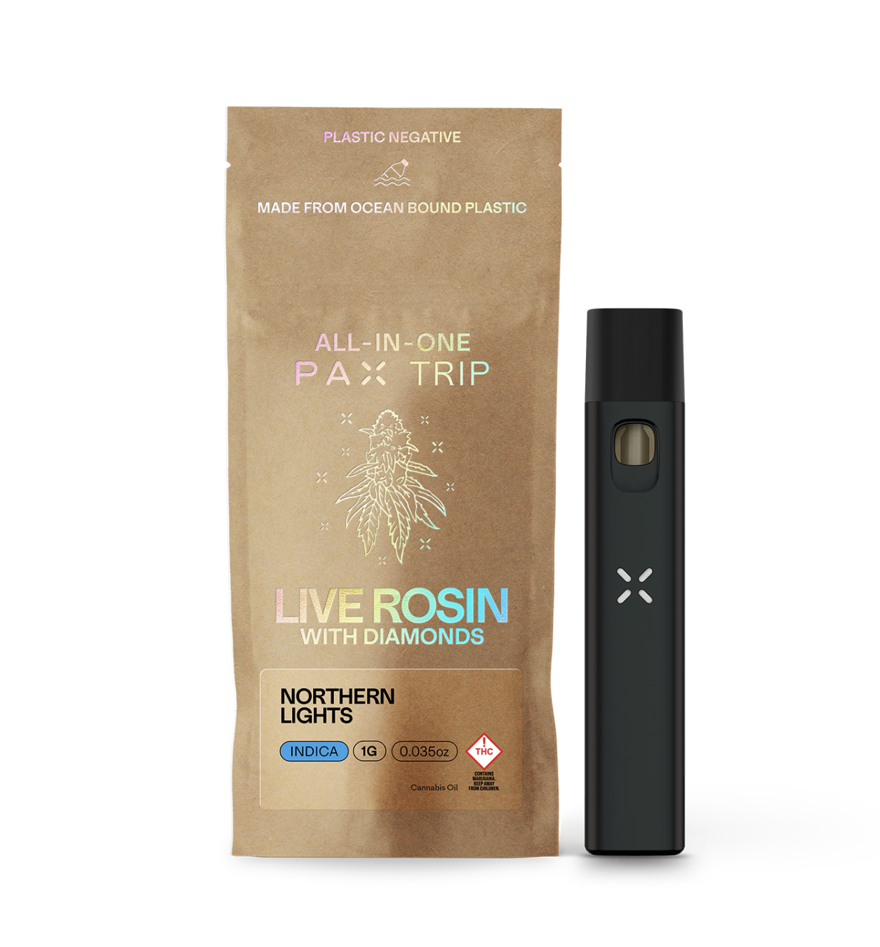 Northern Lights Live Rosin with Diamonds All In One - 1 g