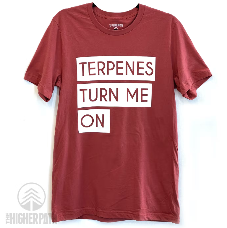 THP "TERPENES TURN ME ON" T-SHIRT (RED)