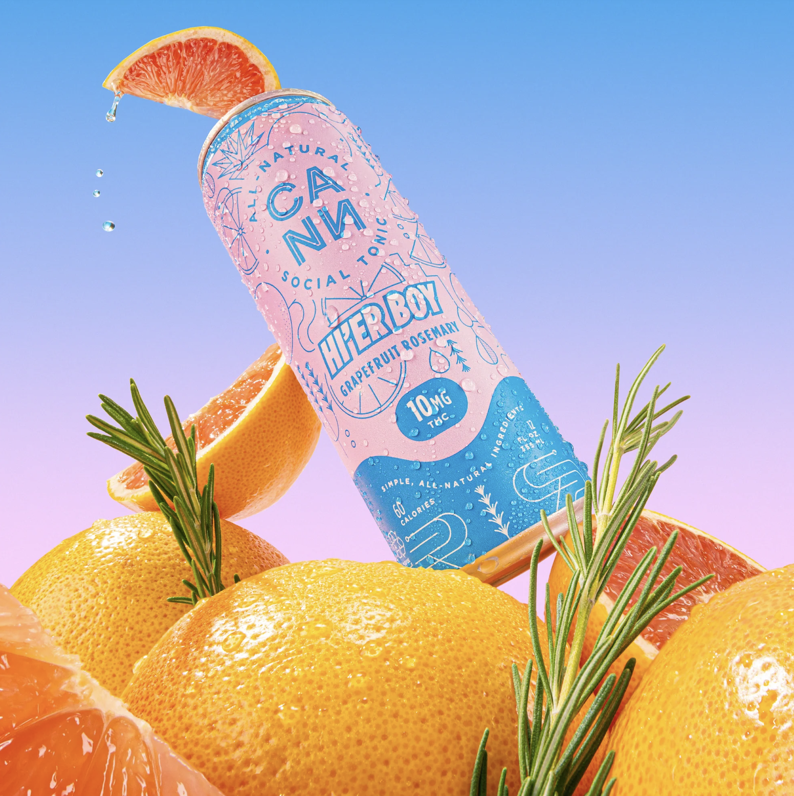 Grapefruit Rosemary Hi'er Boy Single - 10 mg