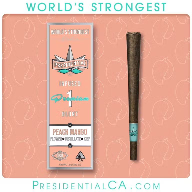 PEACH MANGO 1.5G MOON ROCK INFUSED BLUNT