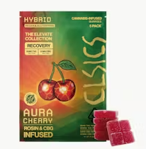 Aura Cherry CBG Live Rosin Gummies - 100 mg - 5 Pack
