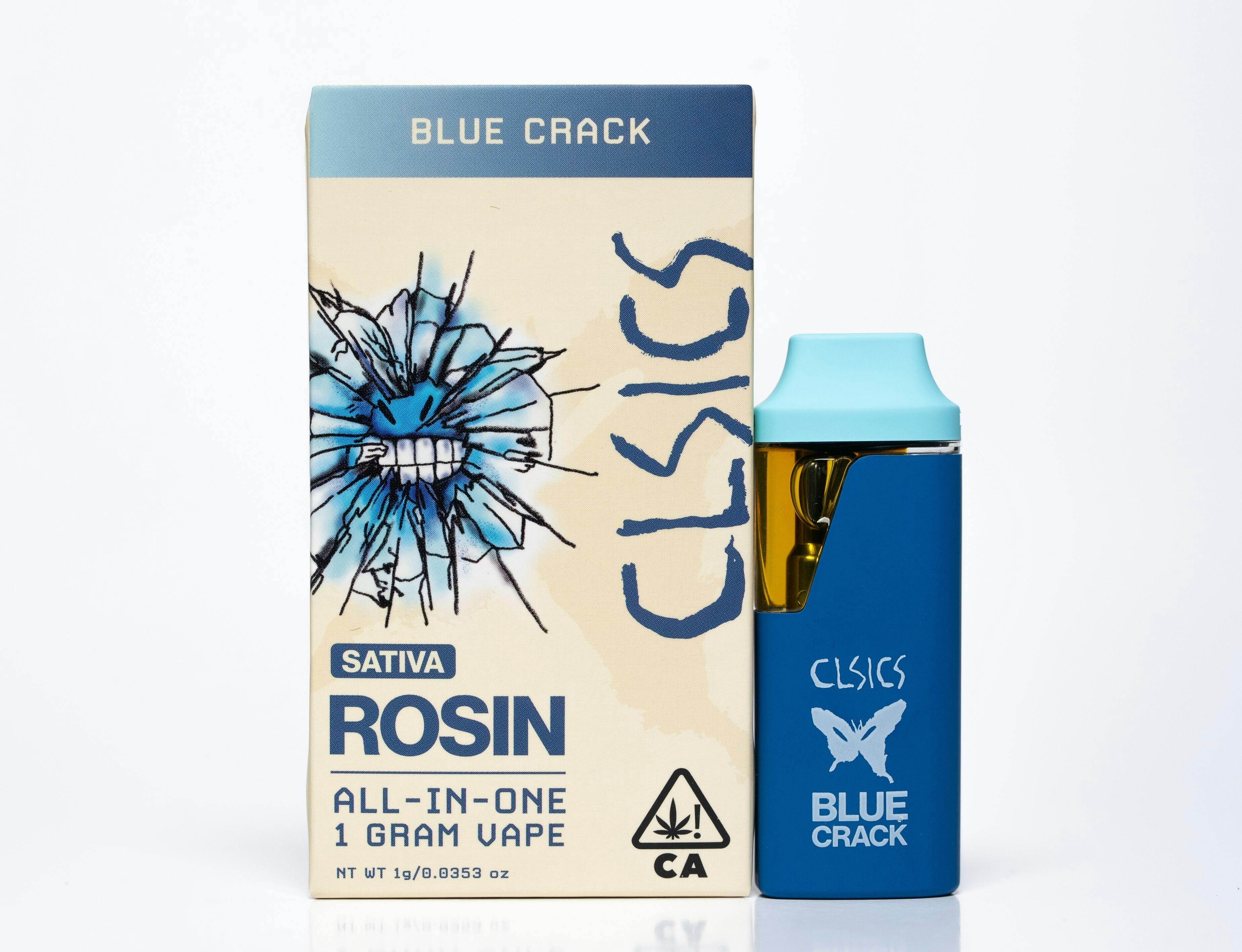 BLUE CRACK LIVE ROSIN 1G ALL IN ONE VAPE
