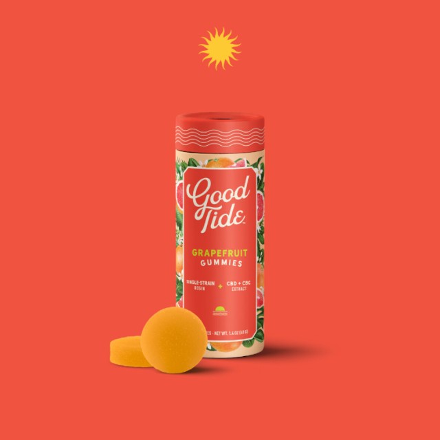 GRAPEFRUIT 1:1:1 - BLISSFUL - SINGLE-STRAIN ROSIN - GUMMIES - 10 PACK - 100 mg
