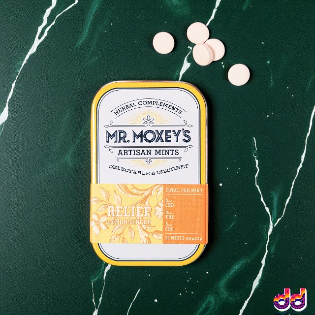 Relief 1:1:1 - Lemon Ginger Mints (100mg CBD/100mg THC/100mg CBG) - 20 PACK - 100 mg
