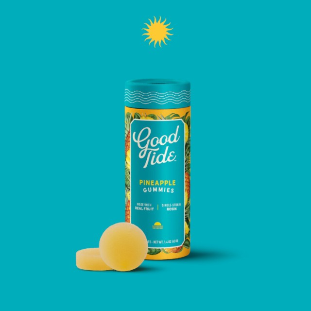 PINEAPPLE - UPLIFTING - SINGLE-STRAIN ROSIN - GUMMIES - 10 PACK - 100 mg