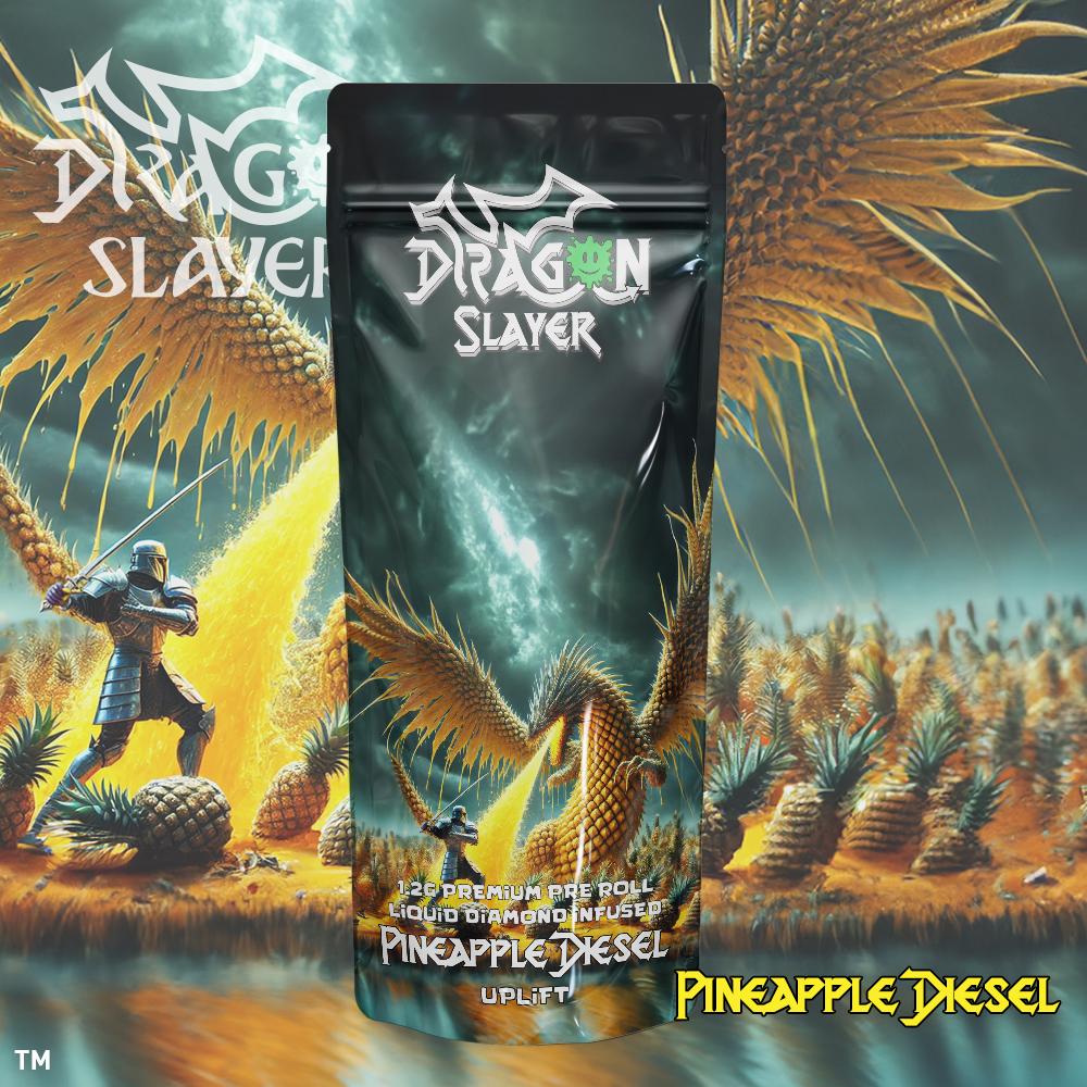 GIGGLES Pineapple Diesel | Liquid Diamonds & Terpenes Infused Pre