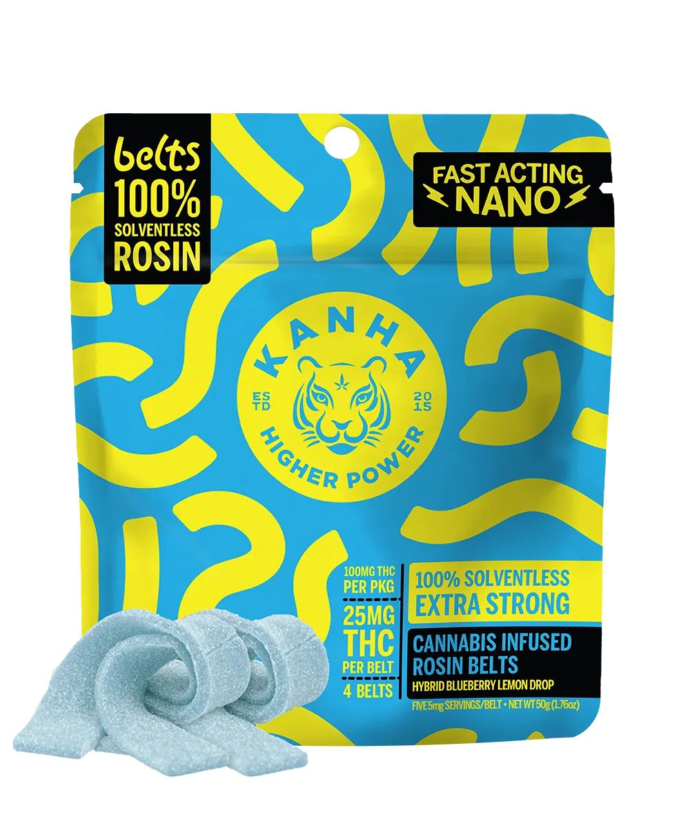 Blueberry Lemon Drop Hybrid | Nano Rosin Belts 4 Pack 100mg