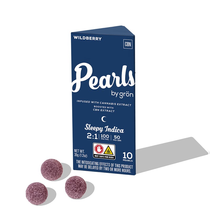 Pearls - Wildberry 2:1 Cbn:thc Gummies - 100mg - 10ct - 100 mg