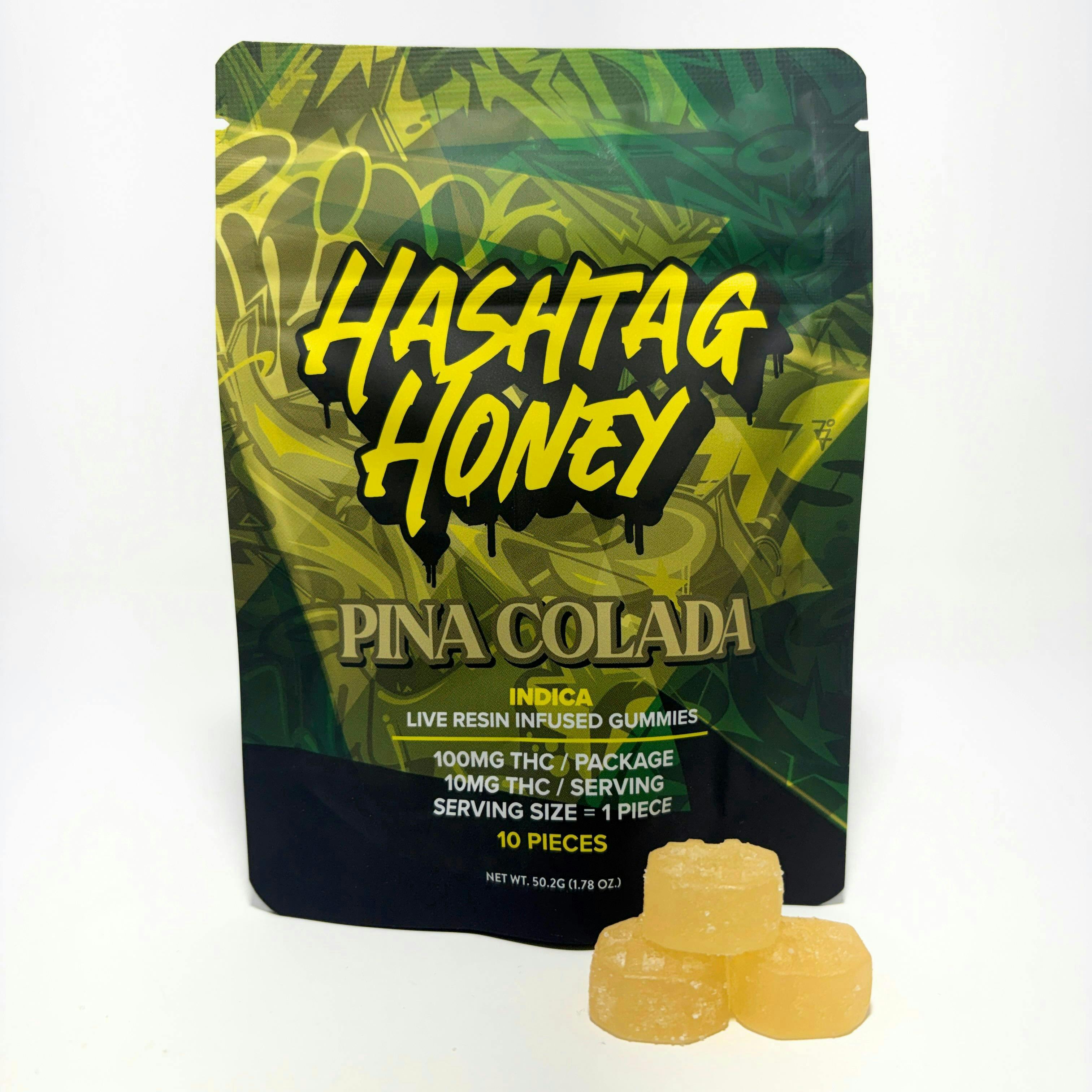 Hashtag Honey | Pina Colada | 50mg | Gummy - 50 mg