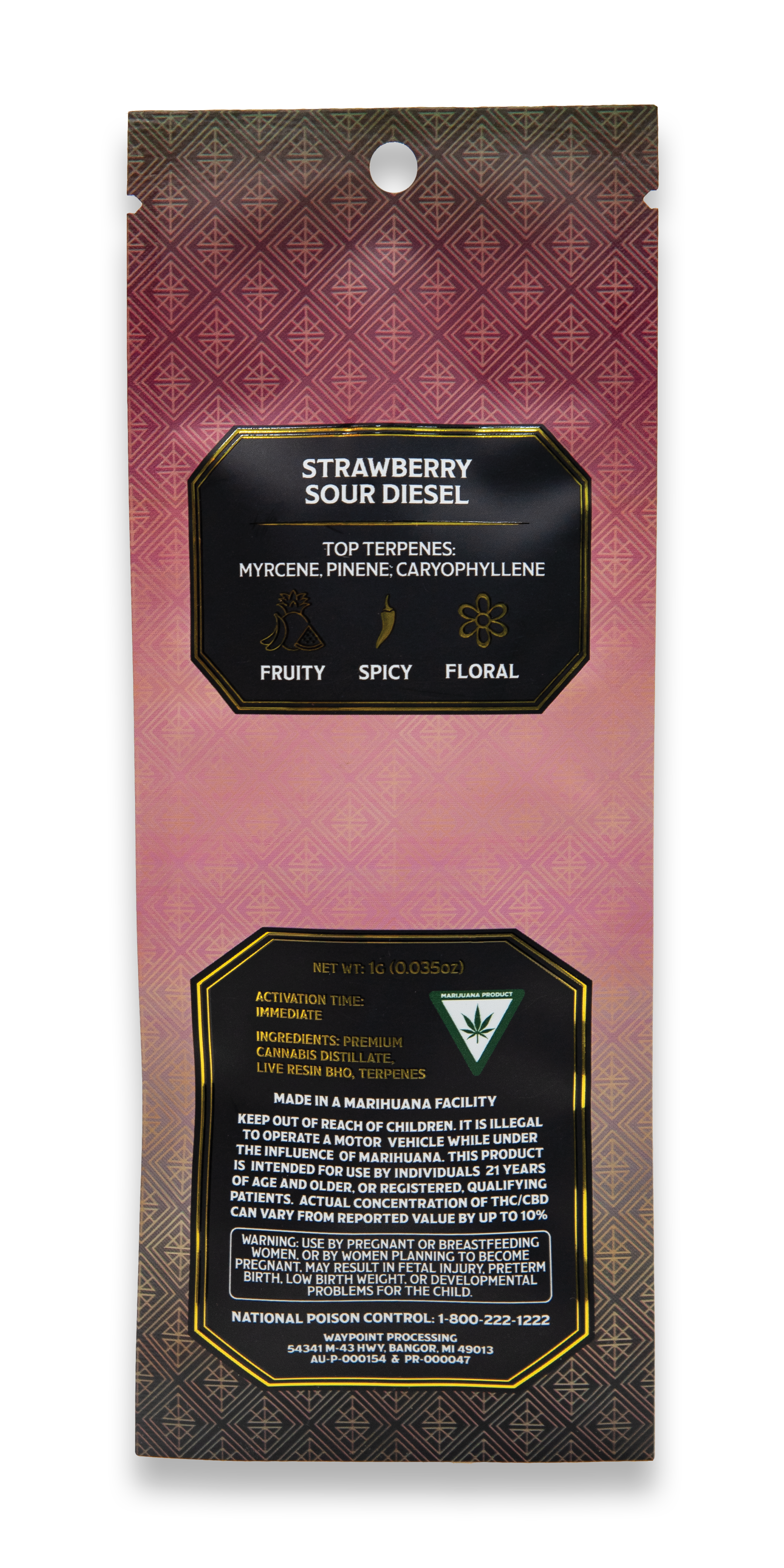 STRAWBERRY SOUR DIESEL | 2G | DISPOSABLE
