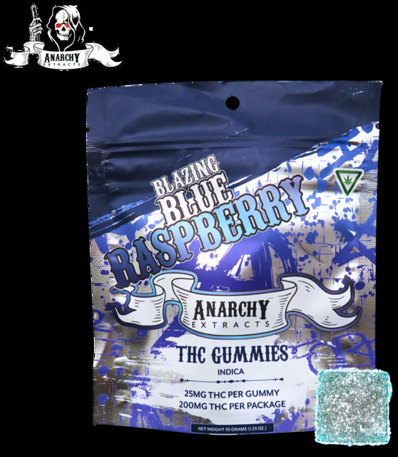 BLAZING BLUE RASPBERRY | 200MG | GUMMY