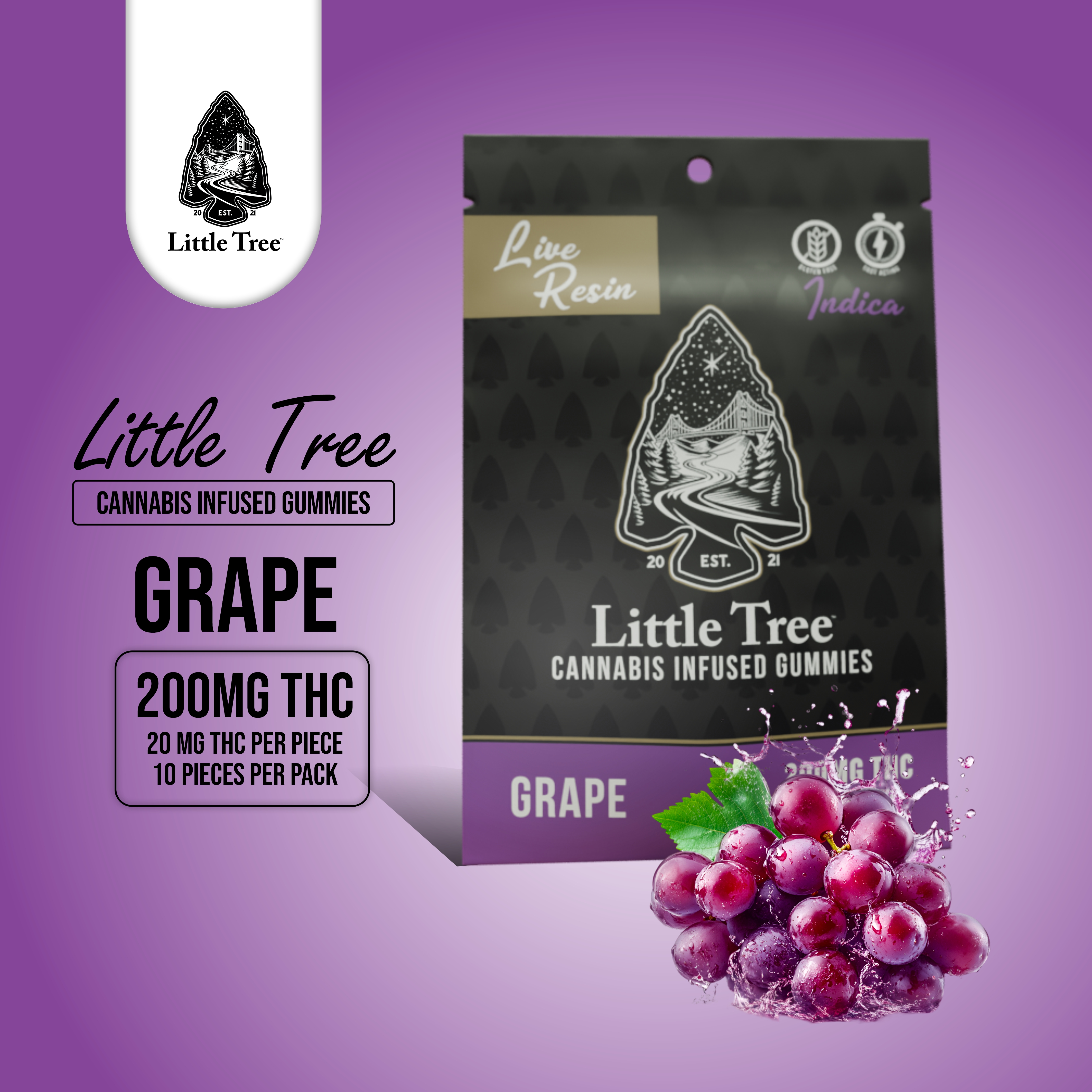 GRAPE LIVE RESIN | 200MG 10X20