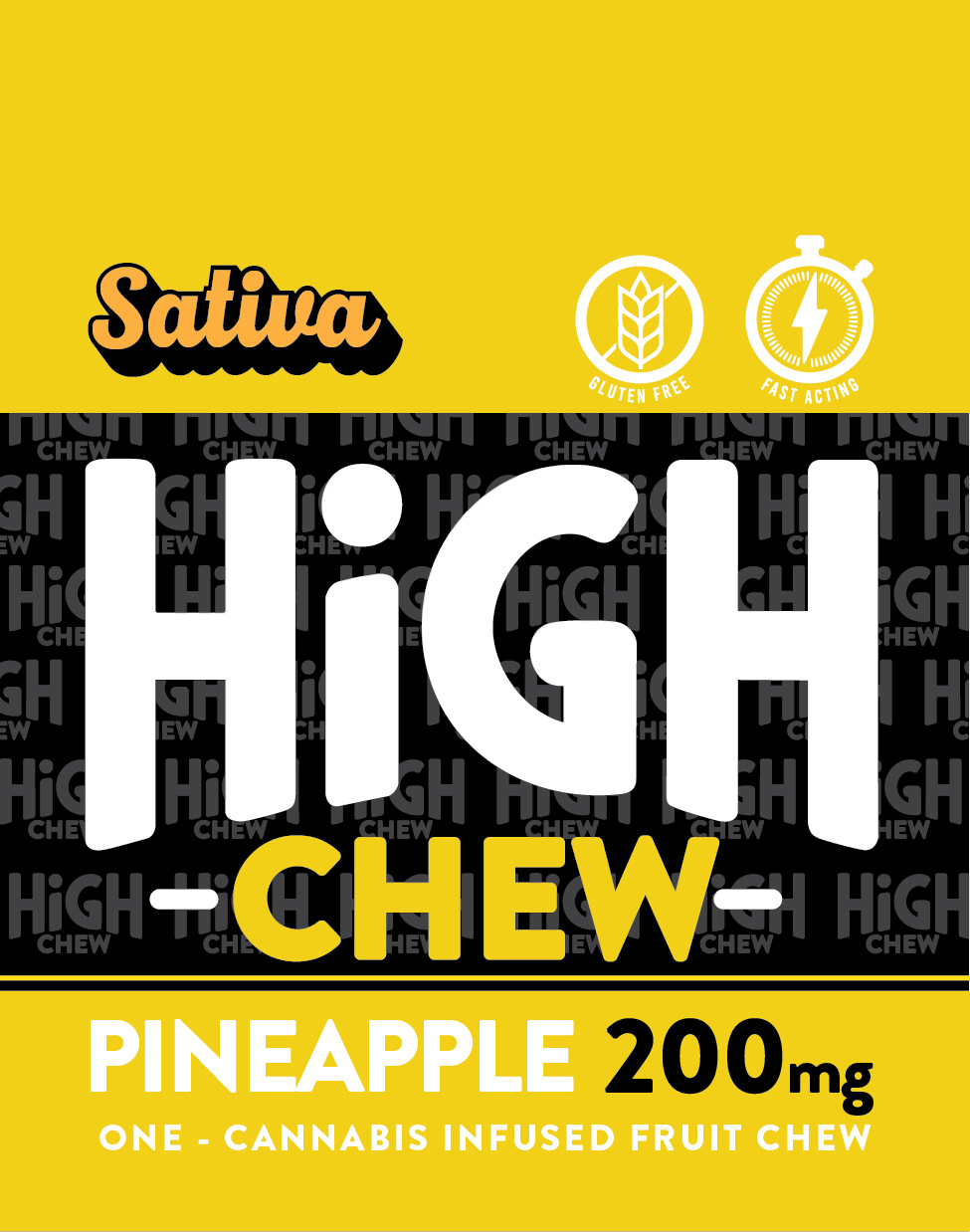 PINEAPPLE HIGH CHEW | 200MG 1X200