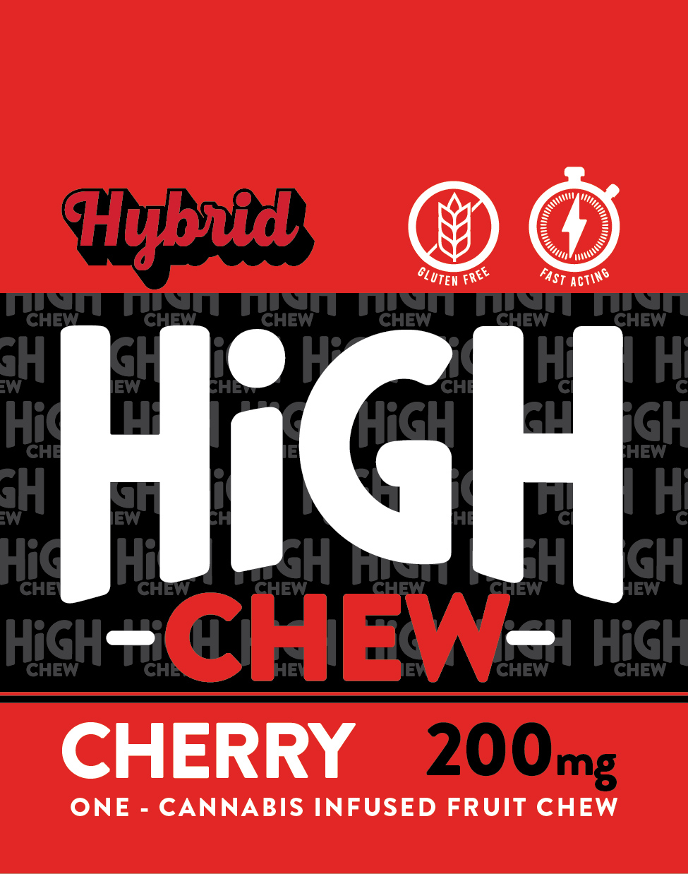 CHERRY HIGH CHEW | 200MG 1X200