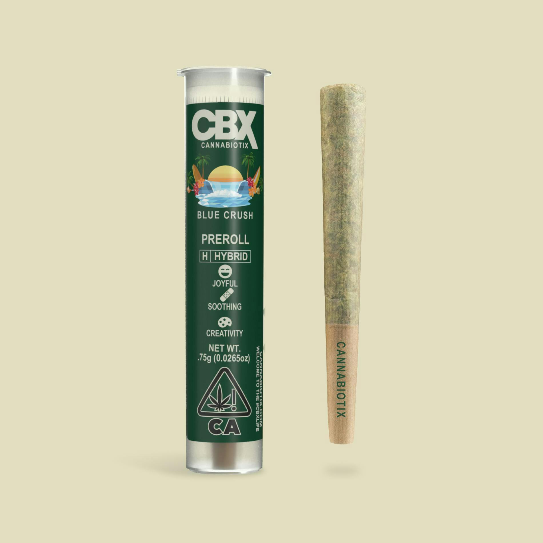 CBX | CANNABIOTIX - BLUE CRUSH PRE-ROLL - 0.75G | Torrey Holistics