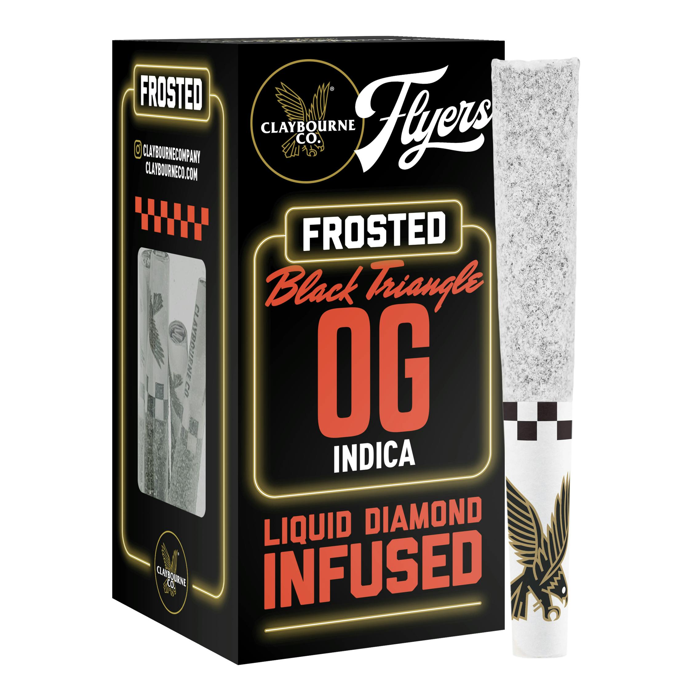 BLACK TRIANGLE OG FROSTED FLYERS 5-PACK INFUSED PRE-ROLLS