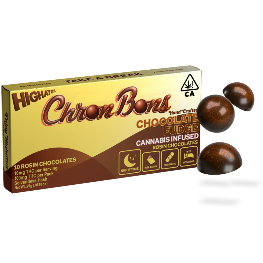 Highatus — CHRON BONS - CHOCOLATE FUDGE - 100 MG - 10 PACK