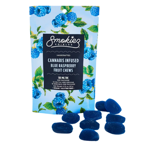 SMOKIEZ - Sweet Blue Raspberry | 100mg 10-Pack | Oxnard Holistics