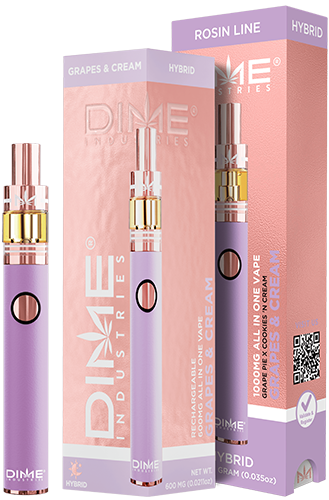 Dime Industries: GRAPES & CREAM ROSIN - 0.6G AIO