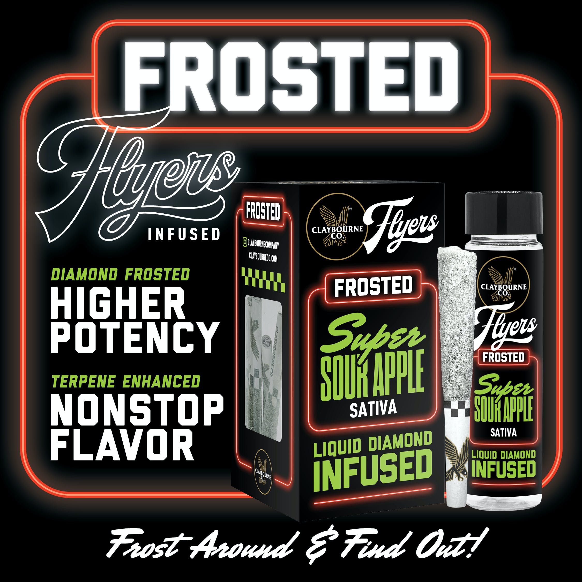 SUPER SOUR APPLE FROSTED FLYER 5-PACK PRE-ROLLS