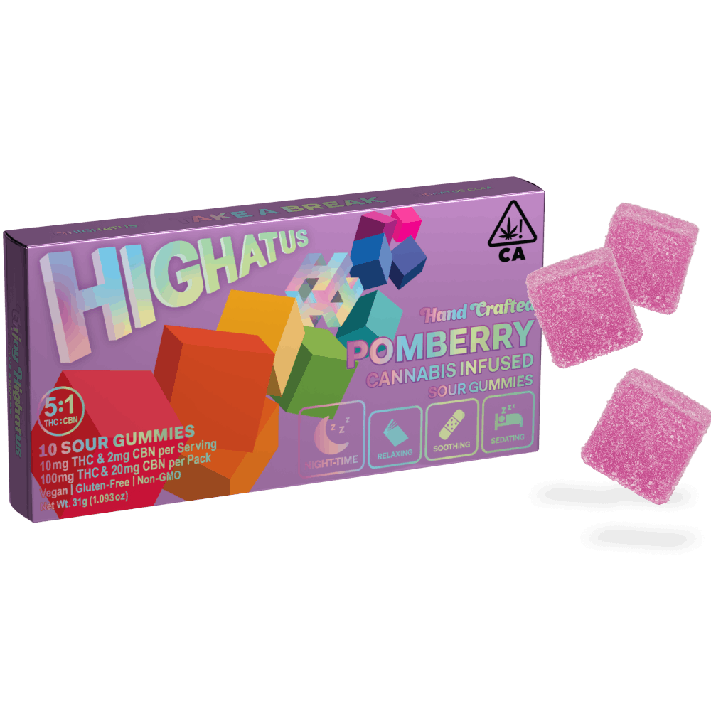 Highatus — SOUR POMBERRY CBN - 100 MG - 10 PACK