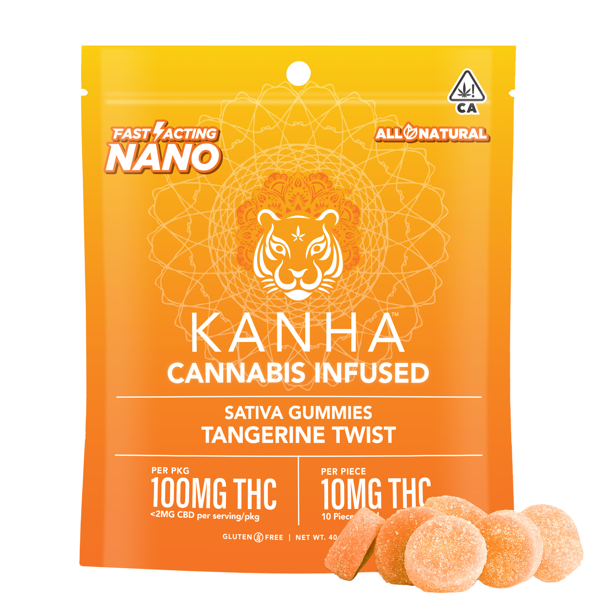 KANHA — TANGERINE TWIST - 100MG (10-PACK)