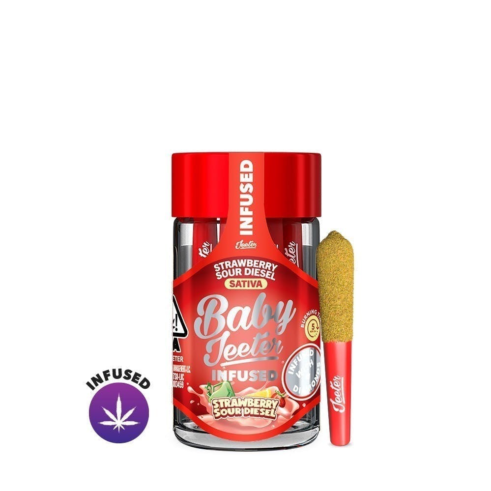 Strawberry Sour Diesel 5-Pack Infused Pre-Rolls