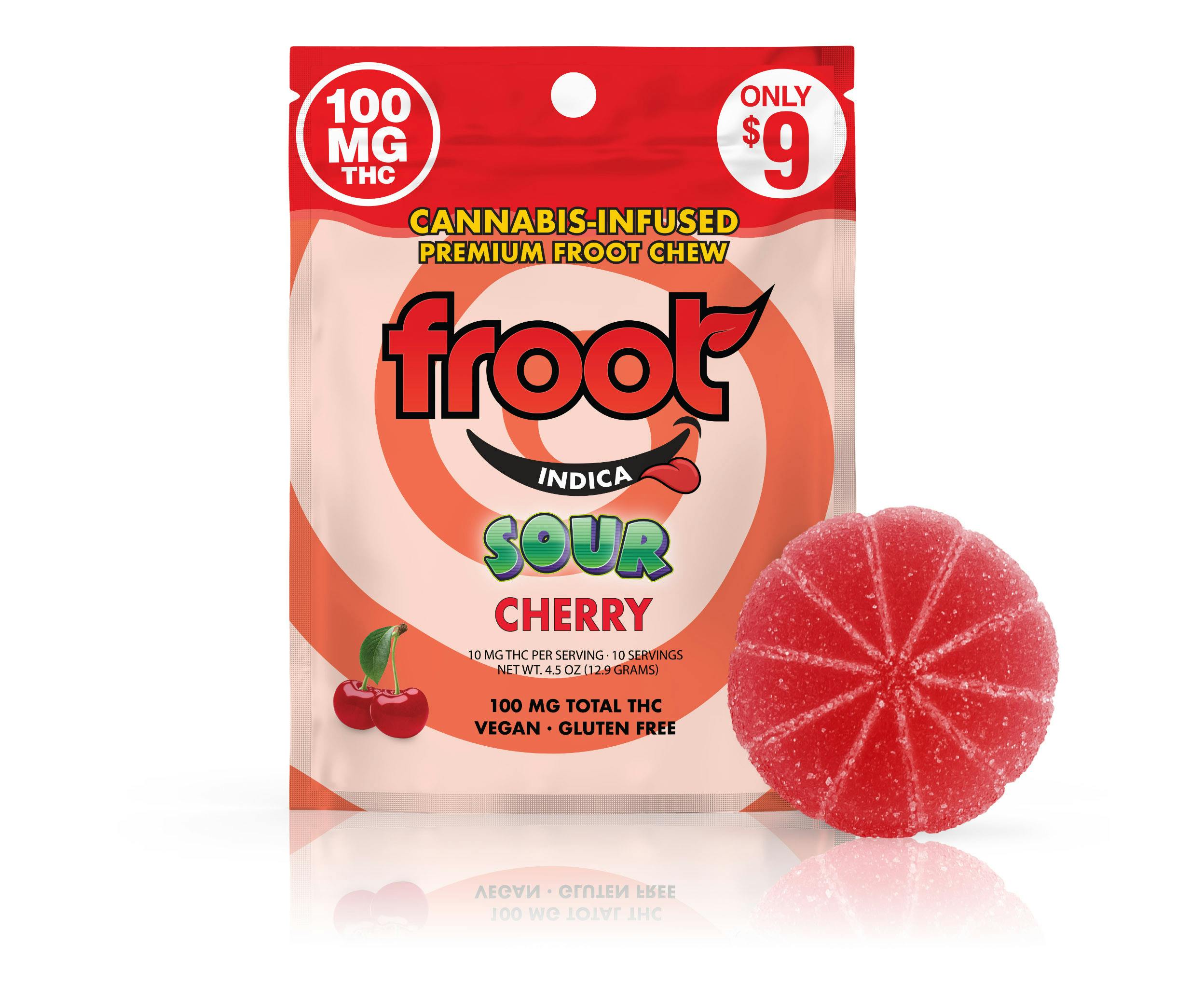 Sour Cherry Single Gummy (10-Pieces) - 100mg
