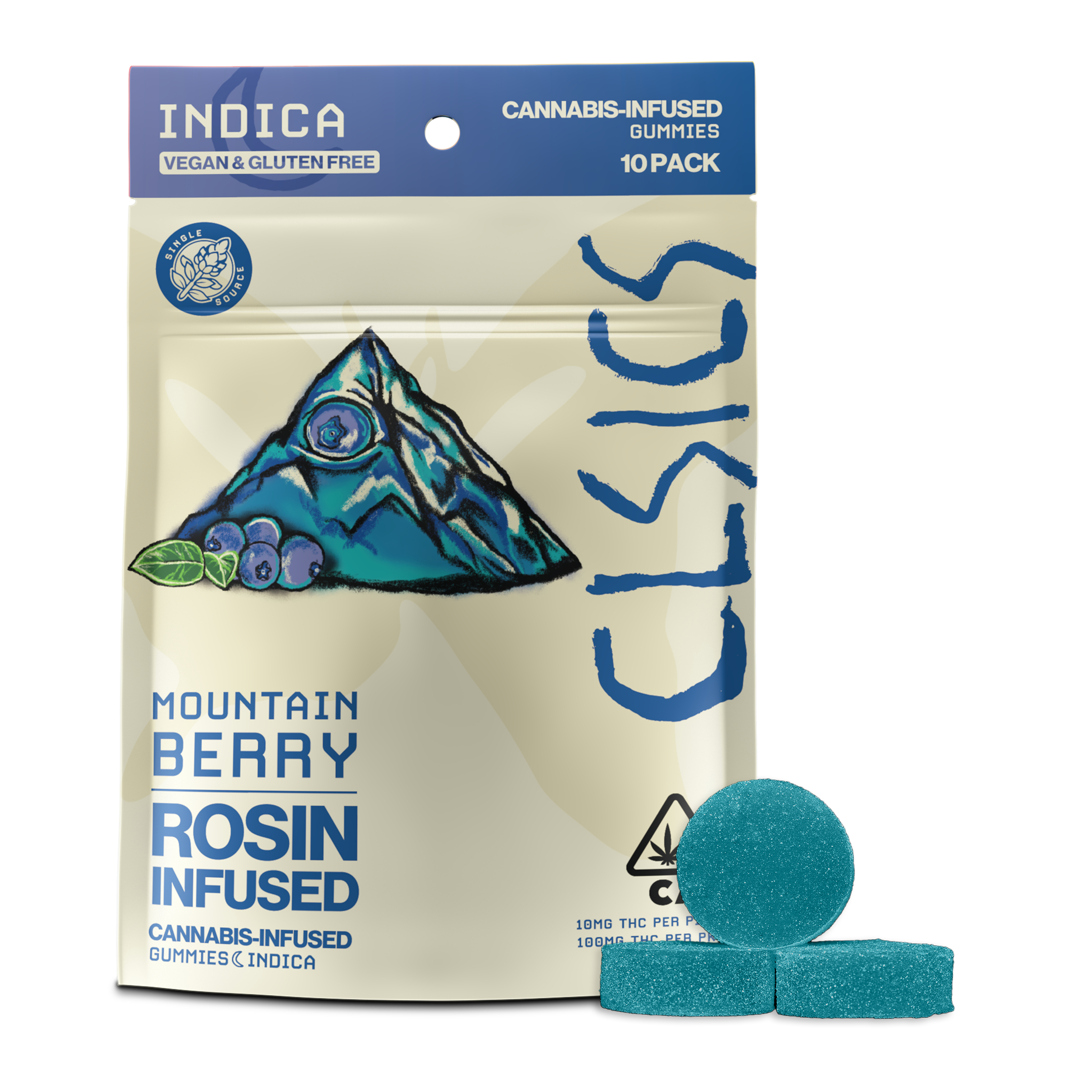 Mountain Berry 10-Pack Gummies - 100mg