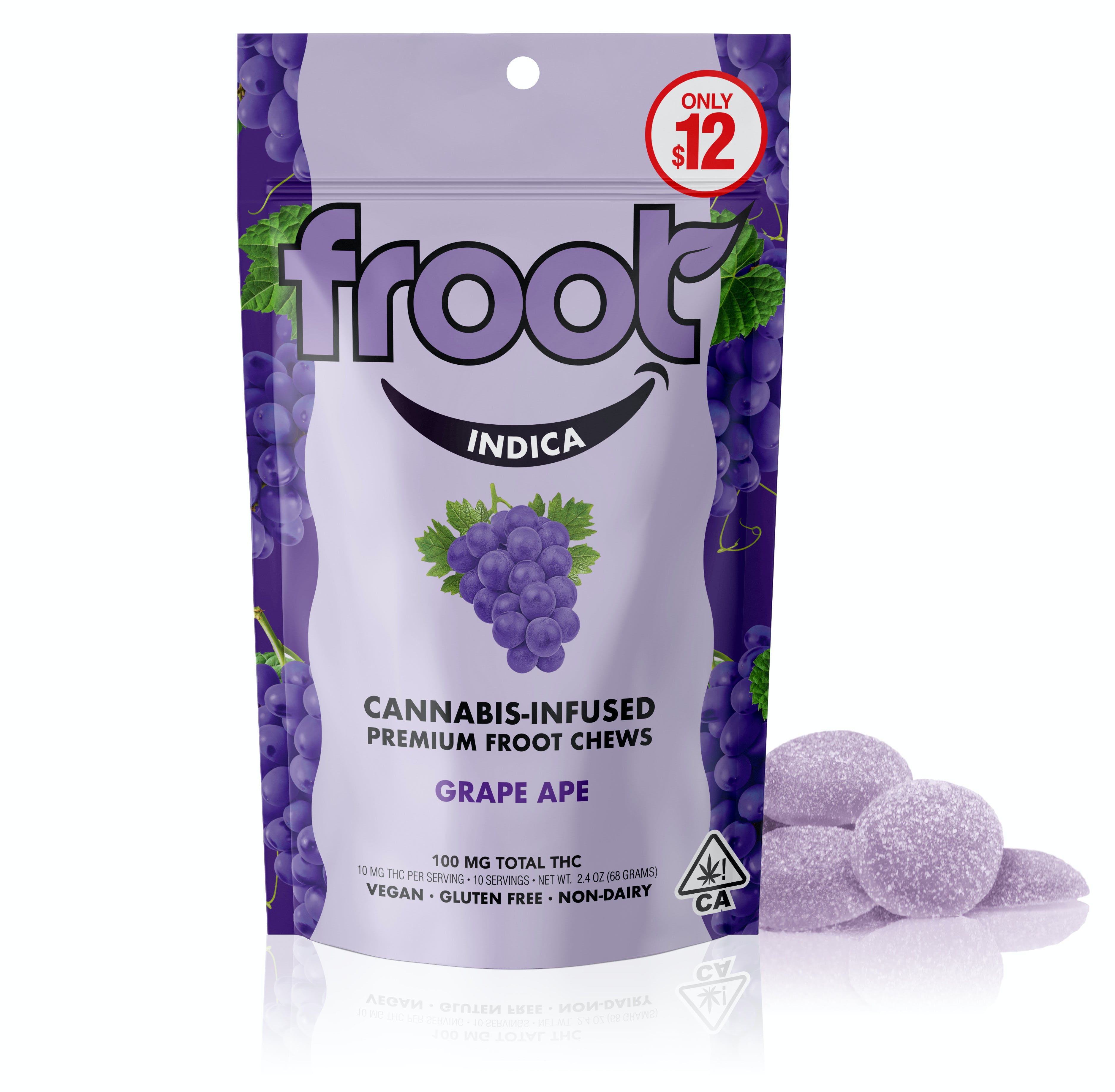 Grape Ape 10-Pack Gummies - 100mg